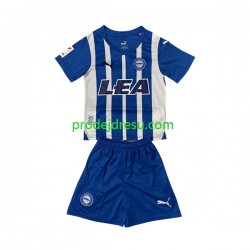 Dresy Fotbal Deportivo Alaves Dětský Domácí 2023-2024 Krátký rukáv