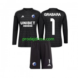 FC Kodaň Dresy Fotbal GRABARA 1 Brankářské Dětský Venkovní 2023-2024 Dlouhý rukáv