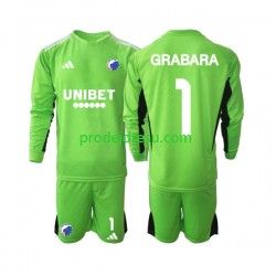 FC Kodaň Dresy Fotbal GRABARA 1 Brankářské Dětský Čtvrtý 2023-2024 Dlouhý rukáv