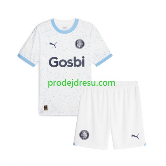 Dresy Fotbal Girona Dětský Venkovní 2023-2024 Krátký rukáv