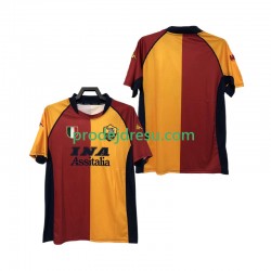 AS Řím Dresy Fotbal 2000-2001 Retro Muž Domácí Krátký rukáv