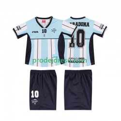Argentina Dresy Fotbal MARADONA 10 2000 Retro Dětský Domácí Krátký rukáv