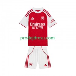 Arsenal Dresy Fotbal Dětský Domácí 2025-2026 Krátký rukáv