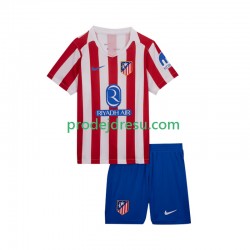 Atlético Madrid Dresy Fotbal Dětský Domácí 2025-2026 Krátký rukáv