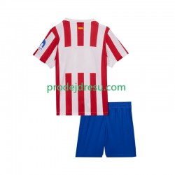 Atlético Madrid Dresy Fotbal Dětský Domácí 2025-2026 Krátký rukáv