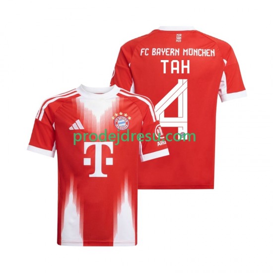 FC Bayern Mnichov Dresy Fotbal Jonathan Tah 4 Muž Domácí 2025-2026 Krátký rukáv