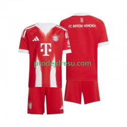 FC Bayern Mnichov Dresy Fotbal Dětský Domácí 2025-2026 Krátký rukáv