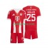 FC Bayern Mnichov Dresy Fotbal Thomas Muller 25 Dětský Domácí 2025-2026 Krátký rukáv