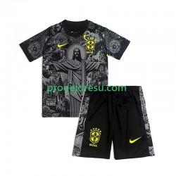 Brazílie Cheist the Redeemer Football Shirts Dětský Domácí 2024 Krátký rukáv