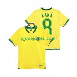 Brazílie Dresy Fotbal KAKA 8 Retro Muž Domácí 2006 Krátký rukáv
