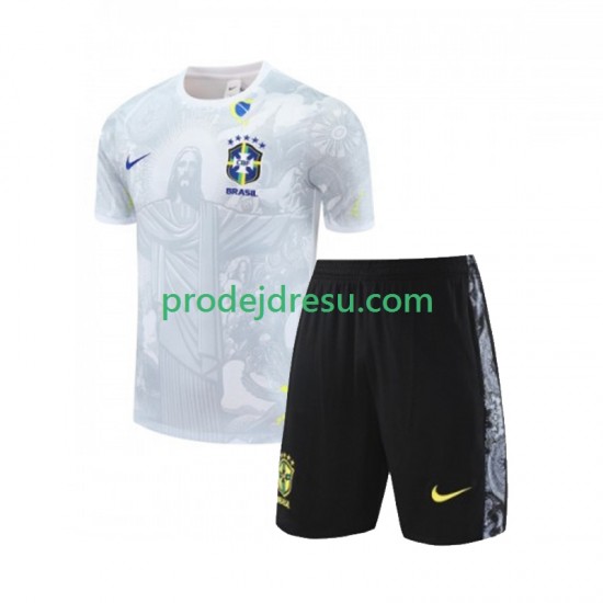 Brazílie Special JESUS Football Shirts Dětský Domácí 2024-2025 Krátký rukáv