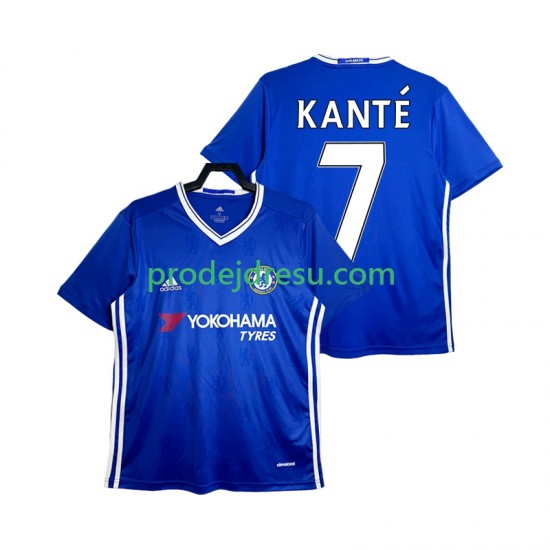 Chelsea Dresy Fotbal KANTE 7 2016-2017 Retro Muž Domácí Krátký rukáv