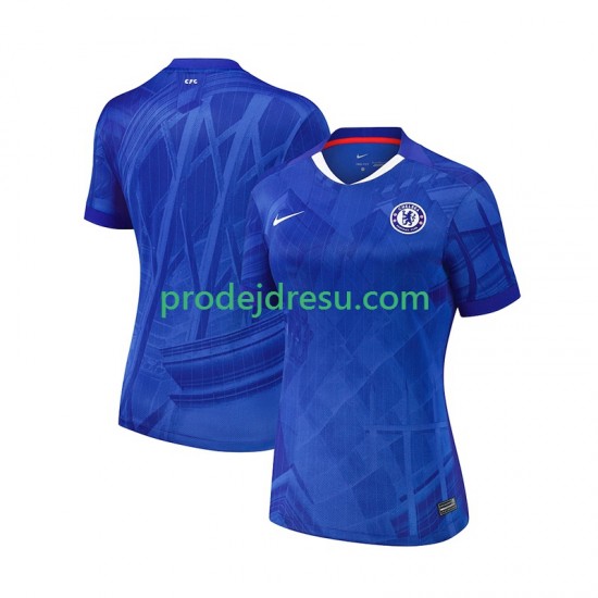 Chelsea Dresy Fotbal Žena Domácí 2025-2026 Krátký rukáv
