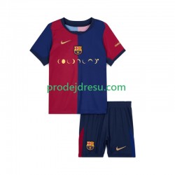 FC Barcelona Dresy Fotbal Coldplay Dětský Domácí 2024-2025 Krátký rukáv