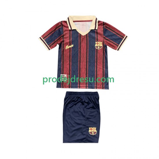 FC Barcelona Dresy Fotbal 125th Anniversary Dětský Domácí 2025-2026 Krátký rukáv