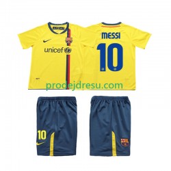 FC Barcelona Dresy Fotbal Lionel Messi 10 2009 Retro Dětský Venkovní 2008 Krátký rukáv