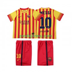 FC Barcelona Dresy Fotbal Lionel Messi 10 2013 2014 Retro Dětský Venkovní Krátký rukáv