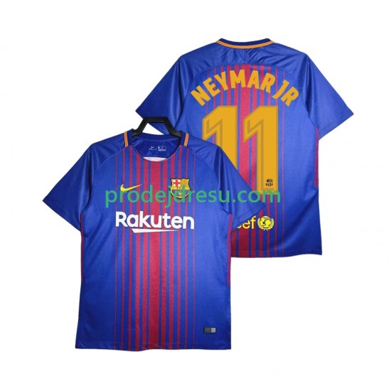 FC Barcelona Dresy Fotbal Neymar JR 11 2017-2018 Retro Muž Domácí Krátký rukáv