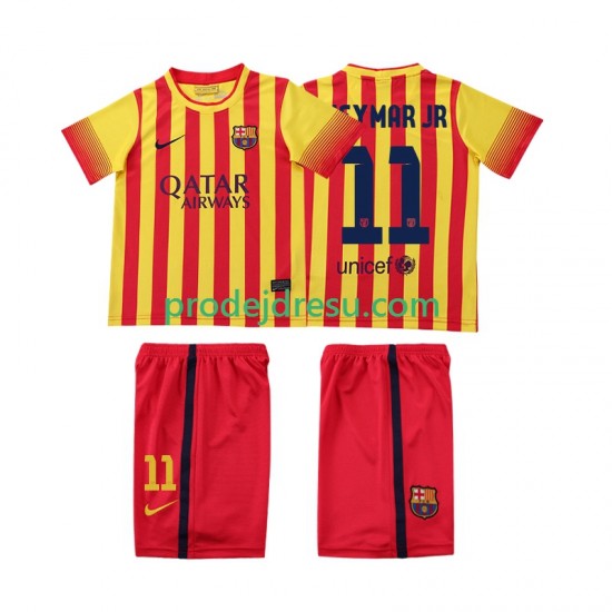 FC Barcelona Dresy Fotbal Neymar JR 11 2013 2014 Retro Dětský Venkovní Krátký rukáv