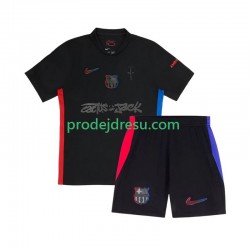FC Barcelona Dresy Fotbal TRAVIS SCOTT Dětský Venkovní 2024-2025 Krátký rukáv