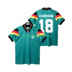 Německo Dresy Fotbal KLINSMANN 18 1992 Retro Muž Venkovní Krátký rukáv
