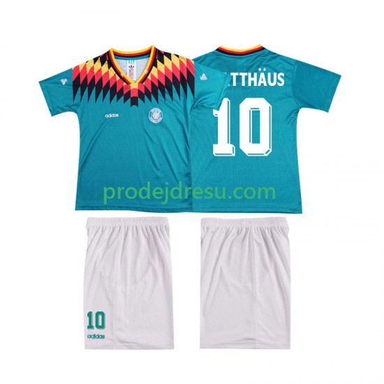 Německo Dresy Fotbal MATTHAUS 10 Retro Dětský Venkovní 1994 Krátký rukáv