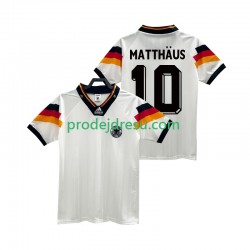 Německo Dresy Fotbal MATTHAUS 10 1992 Retro Muž Domácí Krátký rukáv
