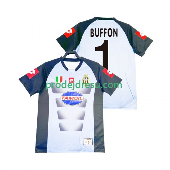 Juventus Dresy Fotbal Buffon 1 Brankářské Retro Muž Domácí 2002-2003 Krátký rukáv