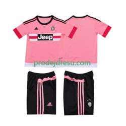 Juventus Dresy Fotbal 2015 2016 Retro Dětský Venkovní Krátký rukáv