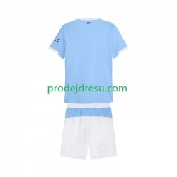 Manchester City Dresy Fotbal Dětský Domácí 2025-2026 Krátký rukáv