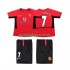 Manchester United Dresy Fotbal BECKHAM 7 Retro Dětský Domácí 2004 2002 Krátký rukáv