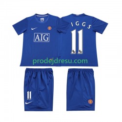 Manchester United Dresy Fotbal GIGGS 11 Retro Dětský Venkovní 2008 Krátký rukáv