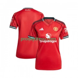 Manchester United Dresy Fotbal Žena Domácí 2025-2026 Krátký rukáv