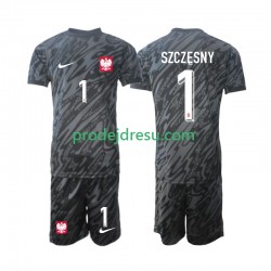 Polsko Dresy Fotbal Szczesny 1 Brankářské Dětský Venkovní 2024 Krátký rukáv