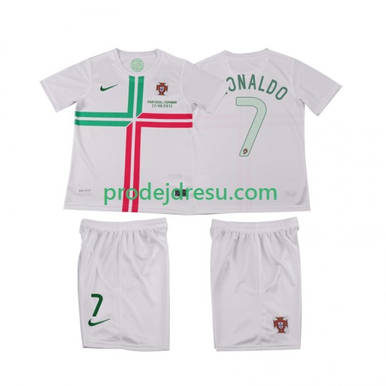 Portugalsko Dresy Fotbal Cristiano Ronaldo 7 2012 Retro Dětský Venkovní Krátký rukáv