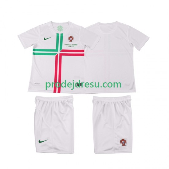Portugalsko Dresy Fotbal 2012 Retro Dětský Venkovní Krátký rukáv