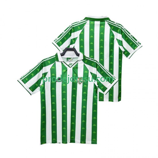Real Betis Dresy Fotbal 1995 1997 Retro Muž Domácí Krátký rukáv