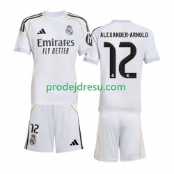 Real Madrid Dresy Fotbal Alexander-Arnold 12 Dětský Domácí 2025-2026 Krátký rukáv