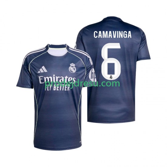 Real Madrid Dresy Fotbal Camavinga 6 Muž Venkovní 2025-2026 Krátký rukáv