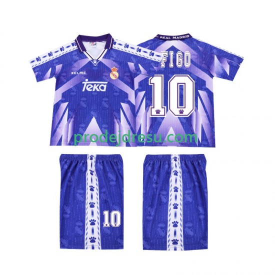 Real Madrid Dresy Fotbal FIGO 10 1996-1997 Retro Dětský Venkovní Krátký rukáv