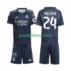 Real Madrid Dresy Fotbal Huijsen 24 Dětský Venkovní 2025-2026 Krátký rukáv