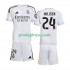Real Madrid Dresy Fotbal Huijsen 24 Dětský Domácí 2025-2026 Krátký rukáv