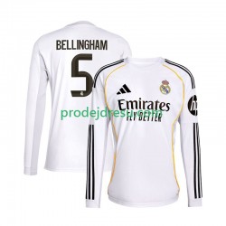 Real Madrid Dresy Fotbal Jude Bellingham 5 Muž Domácí 2025-2026 Dlouhý rukáv