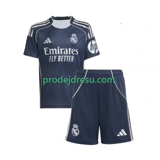Real Madrid Dresy Fotbal Dětský Venkovní 2025-2026 Krátký rukáv