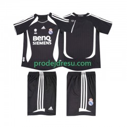 Real Madrid Dresy Fotbal 2007 Retro Dětský Venkovní 2006 Krátký rukáv