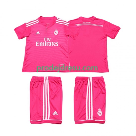 Real Madrid Dresy Fotbal 2014 2015 Retro Dětský Venkovní Krátký rukáv