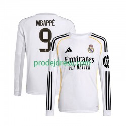 Real Madrid Dresy Fotbal Mbappé Kylian 9 Muž Domácí 2025-2026 Dlouhý rukáv