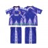 Real Madrid Dresy Fotbal 1996-1997 Retro Dětský Venkovní Krátký rukáv