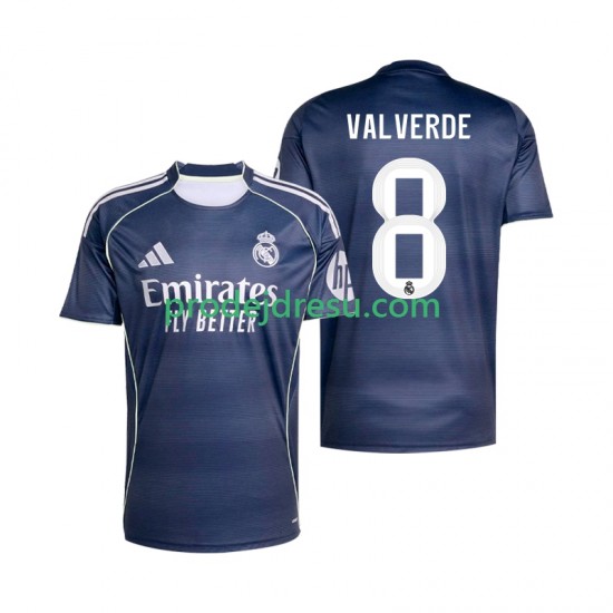 Real Madrid Dresy Fotbal Valverde 8 Muž Venkovní 2025-2026 Krátký rukáv