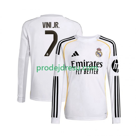 Real Madrid Dresy Fotbal Vinicius Junior 7 Muž Domácí 2025-2026 Dlouhý rukáv